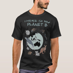 オーストラリアには惑星Bの絶滅危惧動物はいない Tシャツ