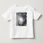オーストラリアに接近する熱帯低気圧ヤコブ トドラーTシャツ (正面)