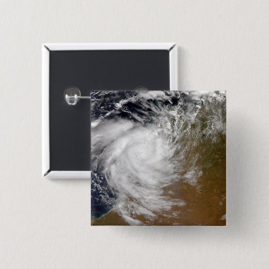 オーストラリアに来ある熱帯低気圧マグダ海岸 缶バッジ (正面&裏面)