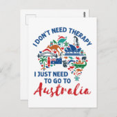 オーストラリアに行くセラピーは必要ない ポストカード (正面/裏面)