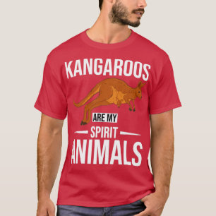 オーストラリアのおもしろい有袋精霊動物カンガルー Tシャツ