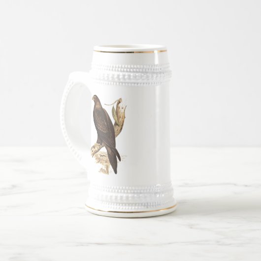 オーストラリアのくさびによって後につかれるワシ。 巨大な肉食鳥 ビールジョッキ (正面左)