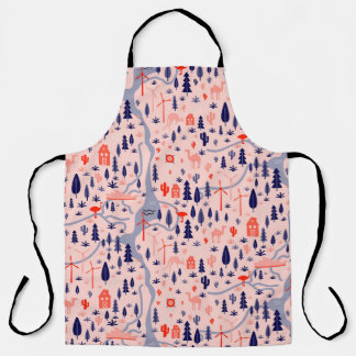 オーストラリアのアイコン、シームレスな装飾パターン。 エプロン