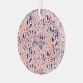 オーストラリアのアイコン、シームレスな装飾パターン。 ガラスオーナメント (正面左)