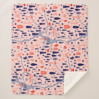 オーストラリアのアイコン、シームレスな装飾パターン。 シェルパブランケット