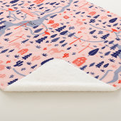 オーストラリアのアイコン、シームレスな装飾パターン。 シェルパブランケット (3/4)