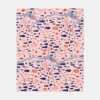 オーストラリアのアイコン、シームレスな装飾パターン。 フリースブランケット