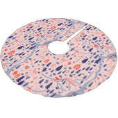 オーストラリアのアイコン、シームレスな装飾パターン。 ブラッシュドポリエステルツリースカート (アングル)