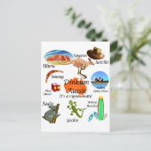 オーストラリアのアイコン ポストカード (スタンド正面)