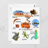 オーストラリアのアイコン ポストカード (正面/裏面)