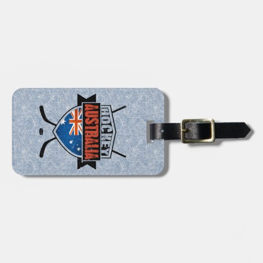 オーストラリアのアイスホッケーラゲッジタグテンプレート ラゲッジタグ (正面横)