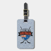 オーストラリアのアイスホッケーラゲッジタグテンプレート ラゲッジタグ (正面縦)