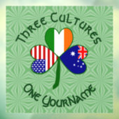 オーストラリアのアイリッシュアメリカンシャムロパーソナライズされたック ウィンドウサイン (シート3)