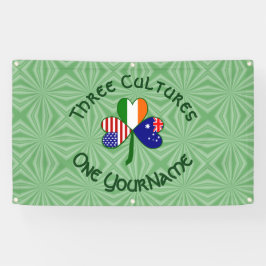 オーストラリアのアイリッシュアメリカンシャムロパーソナライズされたック 横断幕