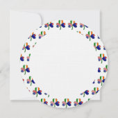 オーストラリアのアイリッシュアメリカ国旗のシャムロックパーソナル 招待状 (裏面)