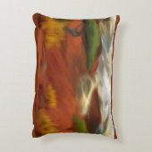 オーストラリアのアウトバックの夜明け抽象アート アクセントクッション (裏面(縦))