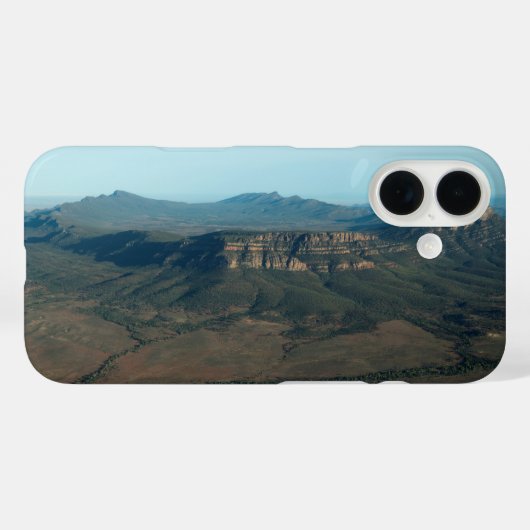 オーストラリアのアウトバックフリンダーズ山脈の航空写真 Case-Mate iPhoneケース (裏面 (横))