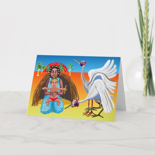 オーストラリアのアウトバックマドンナと子供 シーズンカード (正面)