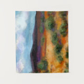 オーストラリアのアウトバック印象派の風景 タペストリー (正面)