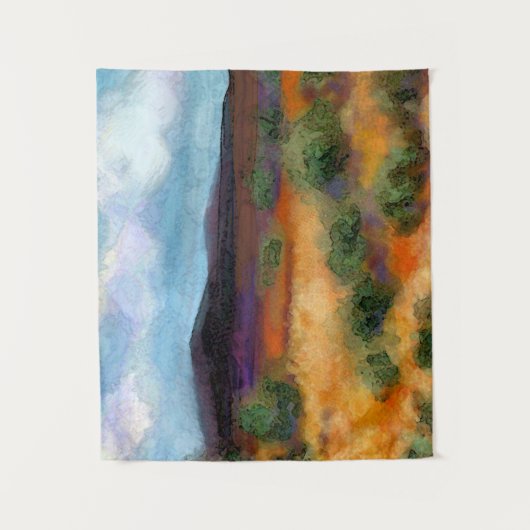 オーストラリアのアウトバック印象派の風景 タペストリー (正面)