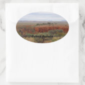 オーストラリアのアウトバック風景のステッカー 楕円形シール (バッグ)