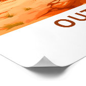 オーストラリアのアウトバック トラベル プリント (角)