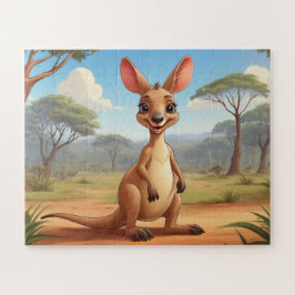 オーストラリアのアドベンチャーとリトルカンガルー ジグソーパズル