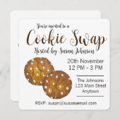 オーストラリアのアンザックビスケットクッキースワップベイクセール 招待状 (正面/裏面)