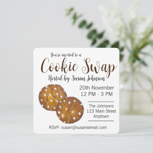 オーストラリアのアンザックビスケットクッキースワップベイクセール 招待状 (スタンド正面)