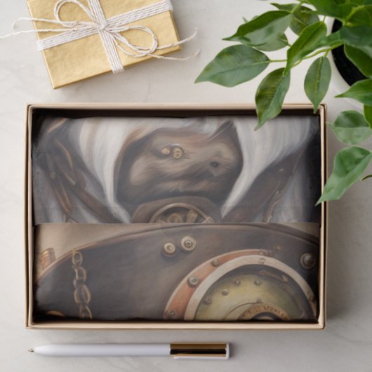 オーストラリアのアヴィエーター：ステームパンクシェパードのデコページ 薄葉紙 (ギフト)