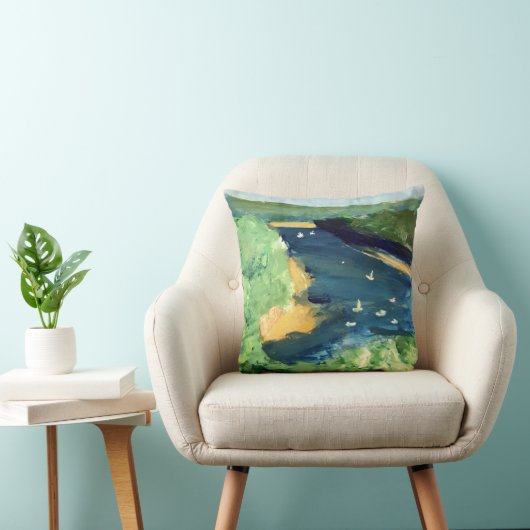 オーストラリアのアートリバーのシーンクッション クッション (椅子)
