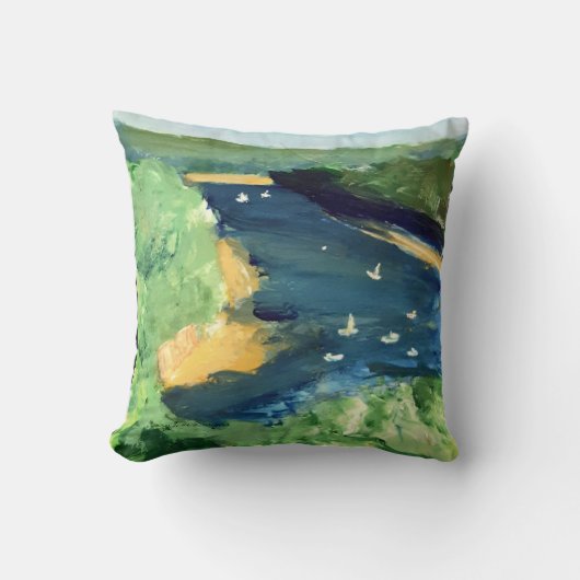 オーストラリアのアートリバーのシーンクッション クッション (正面)