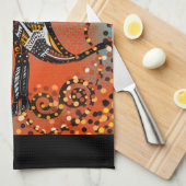 オーストラリアのアート キッチンタオル (四つ折り)