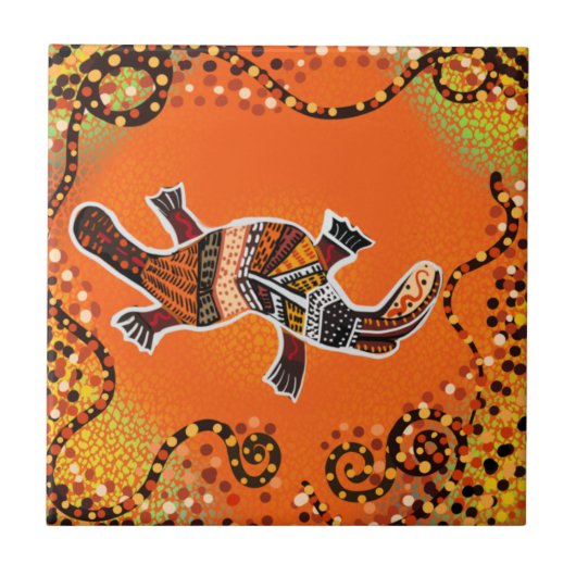 オーストラリアのアート タイル (正面)