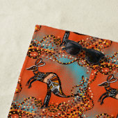 オーストラリアのアート ビーチタオル (インサイチュ)