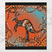 オーストラリアのアート ワインラベル (シングルラベル)