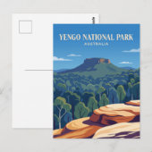 オーストラリアのイエンガ国立公園 ポストカード (正面/裏面)