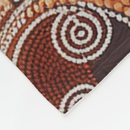 オーストラリアのイグアナトカゲ野生動物のシーン フリースブランケット (角)