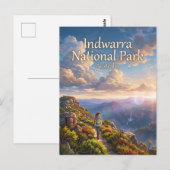 オーストラリアのインドワラ国立公園 ポストカード (正面/裏面)