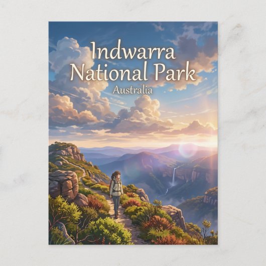 オーストラリアのインドワラ国立公園 ポストカード (正面)