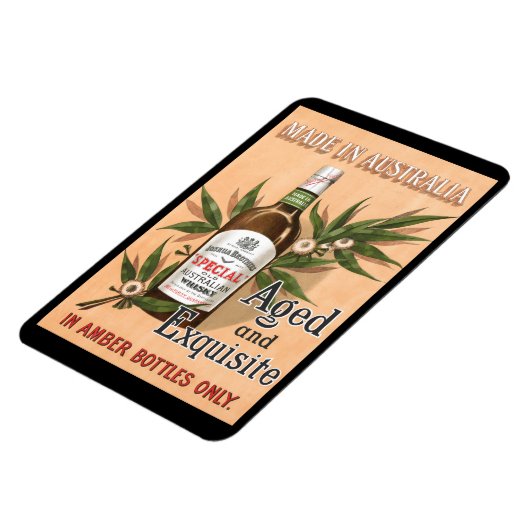オーストラリアのウィスキー広告ヴィンテージのポスター マグネット (左側)