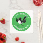 オーストラリアのウィリー・ワグテールの漫画 スタンダードカクテルナプキン (インサイチュ)