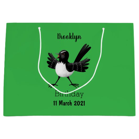 オーストラリアのウィリー・ワグテールの漫画 ラージペーパーバッグ (正面)