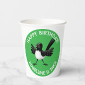 オーストラリアのウィリー・ワグテールの漫画 紙コップ (裏面)