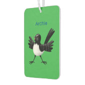 オーストラリアのウィリー・ワグテールパーソナライズされた漫画 カーエアーフレッシュナー (左)