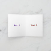 オーストラリアのウィリー・ワグテールパーソナライズされた漫画 カード (内部)