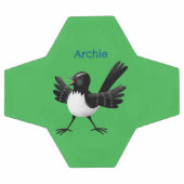 オーストラリアのウィリー・ワグテールパーソナライズされた漫画 サッカーボール (フラット)