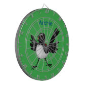 オーストラリアのウィリー・ワグテールパーソナライズされた漫画 ダーツボード (正面左)