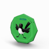 オーストラリアのウィリー・ワグテールパーソナライズされた漫画 フォトブロック (右)