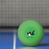 オーストラリアのウィリー・ワグテールパーソナライズされた漫画 卓球ボール (ネット)